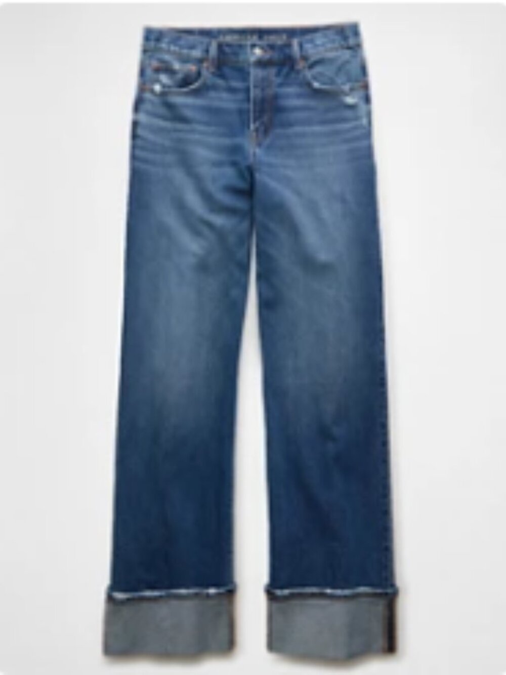 American Eagle AE Stretch High-Waisted Stovepipe Cuffed Jean